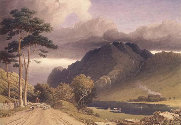George Fennel Robson Loch Lubnaig,Perthshire (mk470 oil painting picture